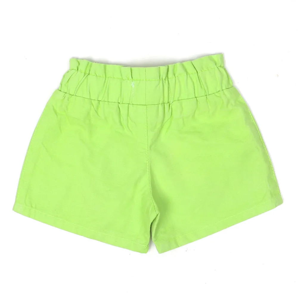 Infant Girls Cotton Short Hello Princess -Green