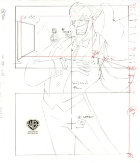 Justice League Original Production Drawing: Joker