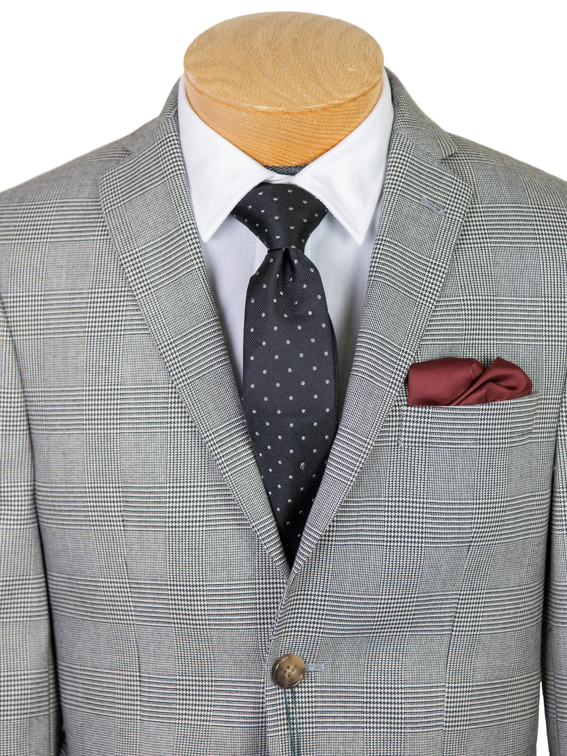Lauren Ralph Lauren 29605 Boy's Sport Coat  - Plaid - Black/Off-White