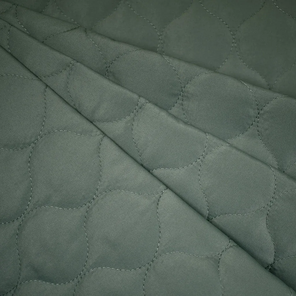 Light Weight Matte Bubble Quilted Puff Coating Sage