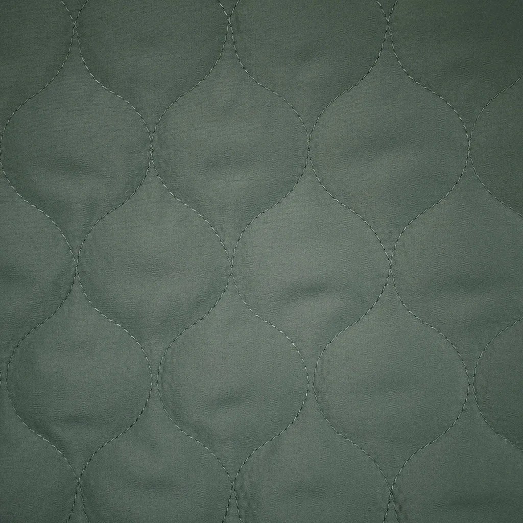 Light Weight Matte Bubble Quilted Puff Coating Sage