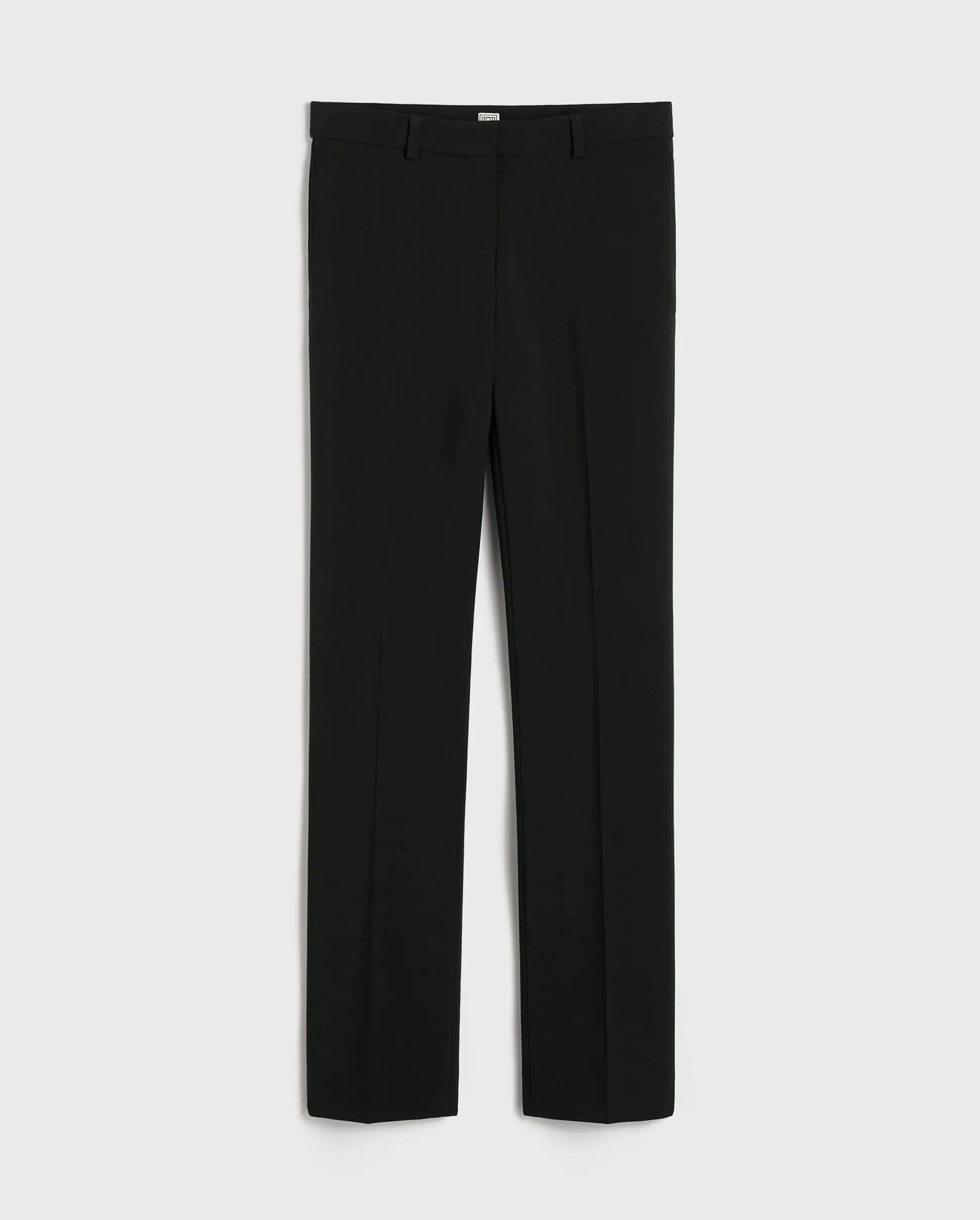 LOW WAIST SLIM TROUSER / BLACK