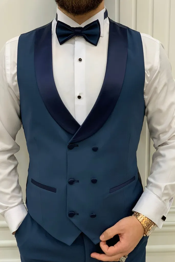 Men's Tuxedo Suit Slim Fit Suit Blue Wedding Suit Dinner Suit Men Formal Party Wear Suit Bespoke