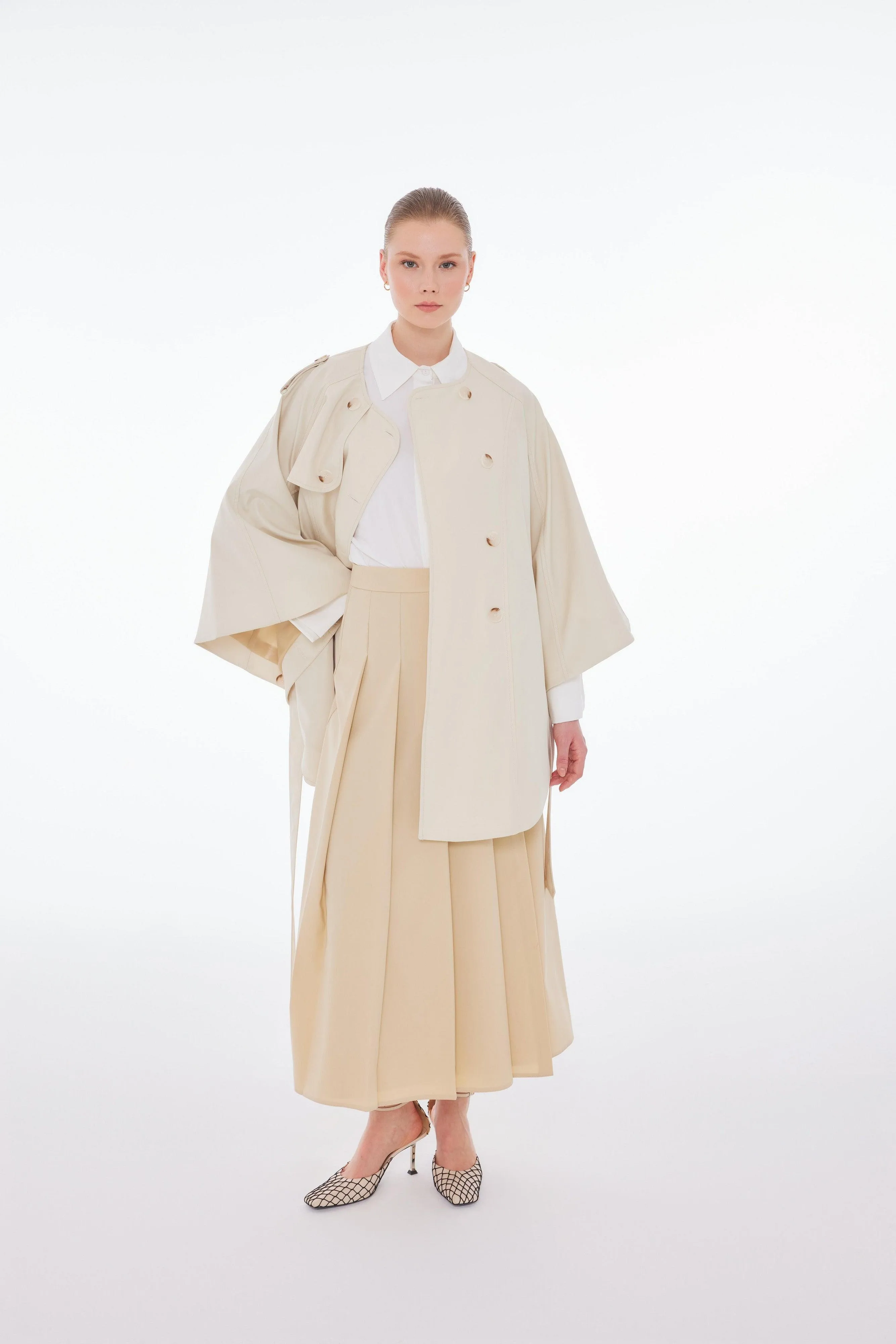 MLNI TRENCH COAT ECRU