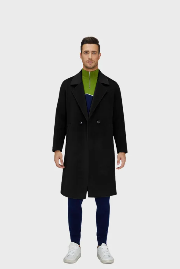 Noble Single-Breasted Merino Blend Coat