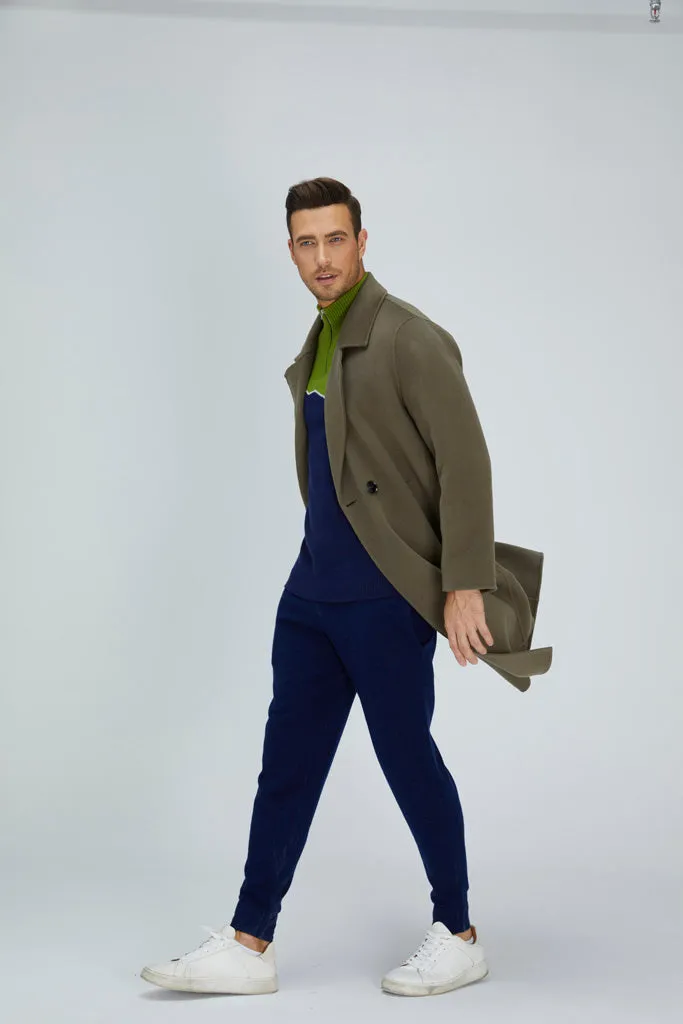 Noble Single-Breasted Merino Blend Coat