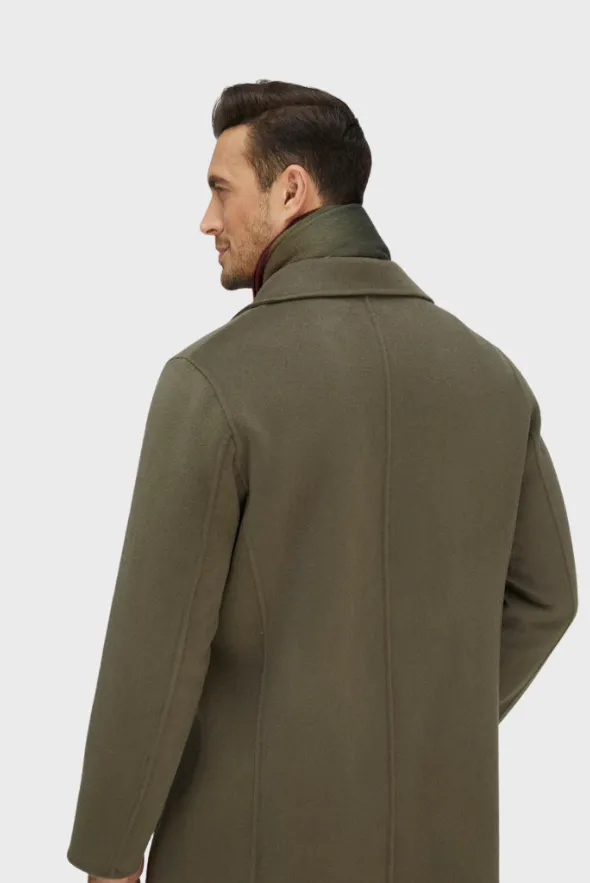 Noble Single-Breasted Merino Blend Coat