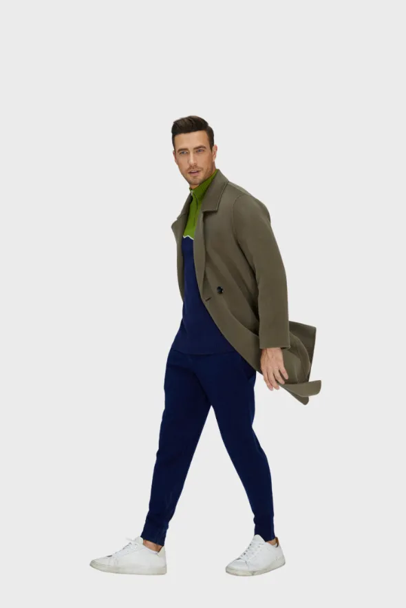 Noble Single-Breasted Merino Blend Coat