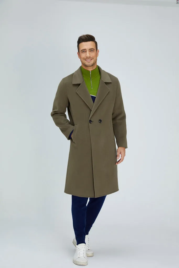 Noble Single-Breasted Merino Blend Coat