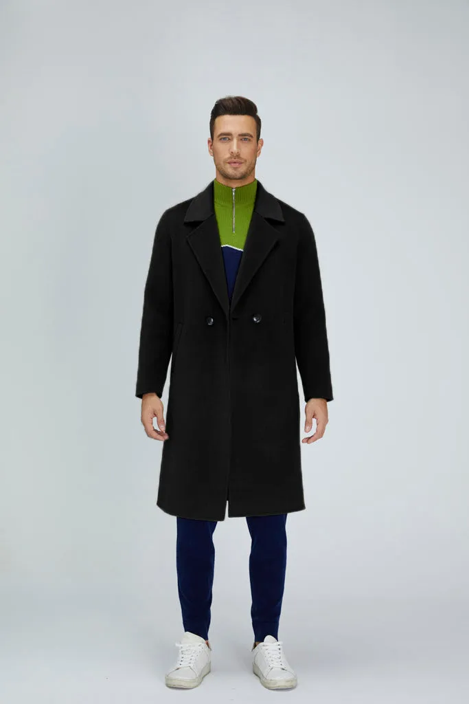 Noble Single-Breasted Merino Blend Coat