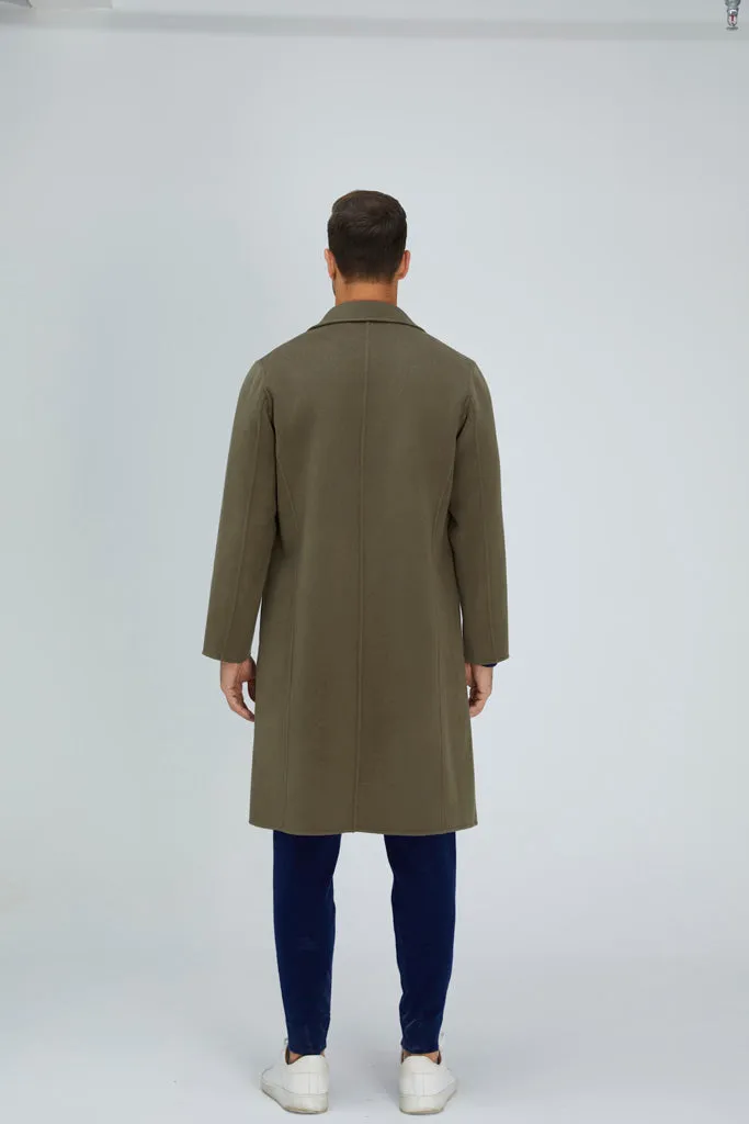 Noble Single-Breasted Merino Blend Coat