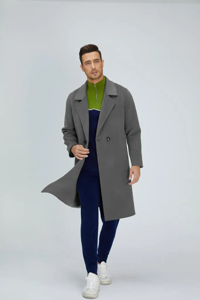 Noble Single-Breasted Merino Blend Coat