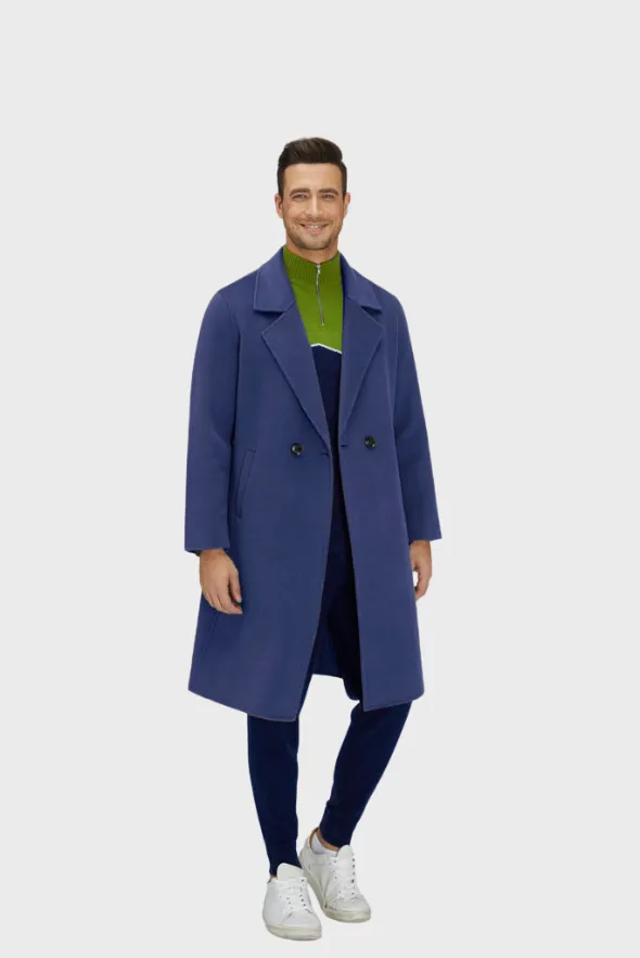 Noble Single-Breasted Merino Blend Coat