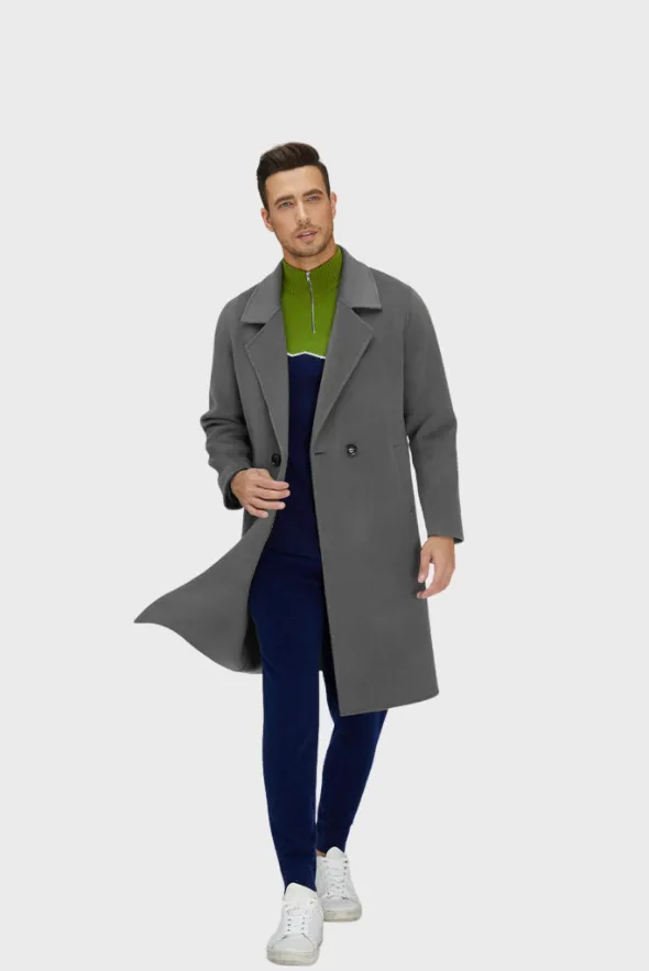Noble Single-Breasted Merino Blend Coat