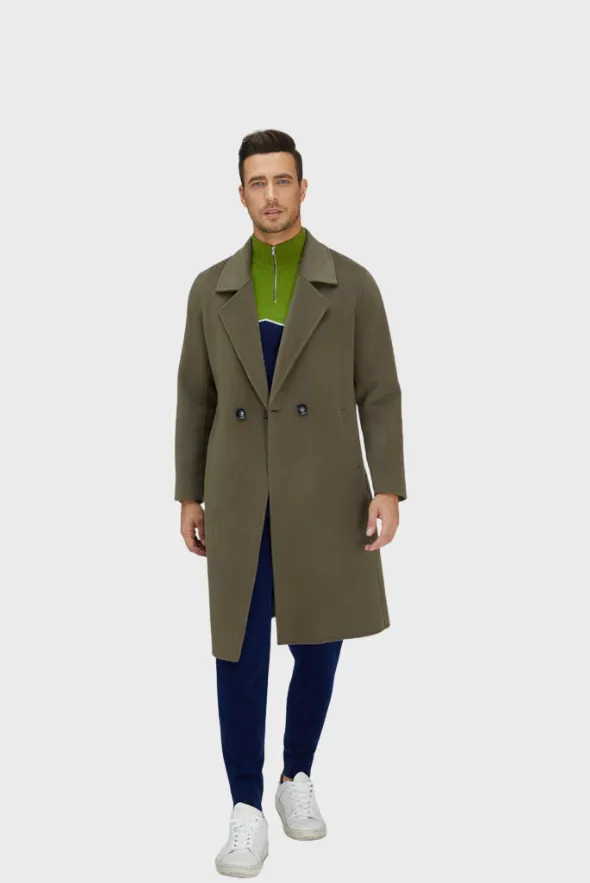 Noble Single-Breasted Merino Blend Coat
