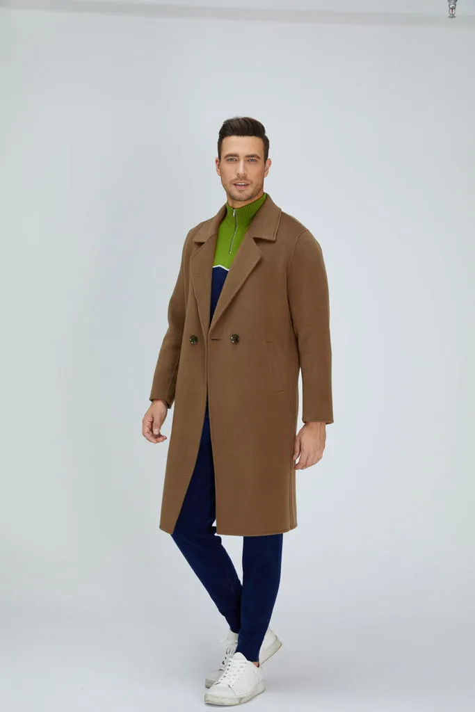 Noble Single-Breasted Merino Blend Coat
