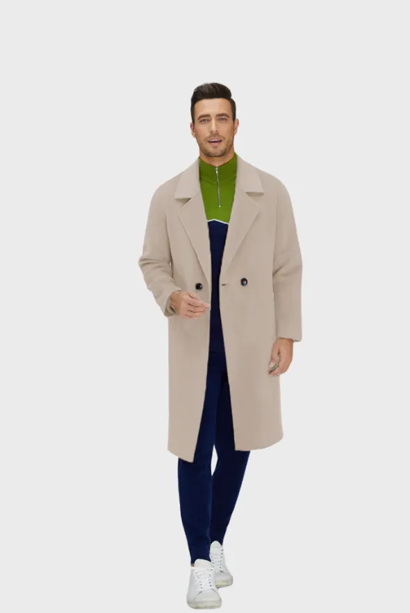 Noble Single-Breasted Merino Blend Coat
