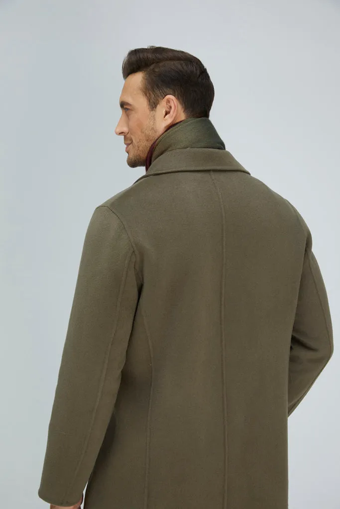 Noble Single-Breasted Merino Blend Coat