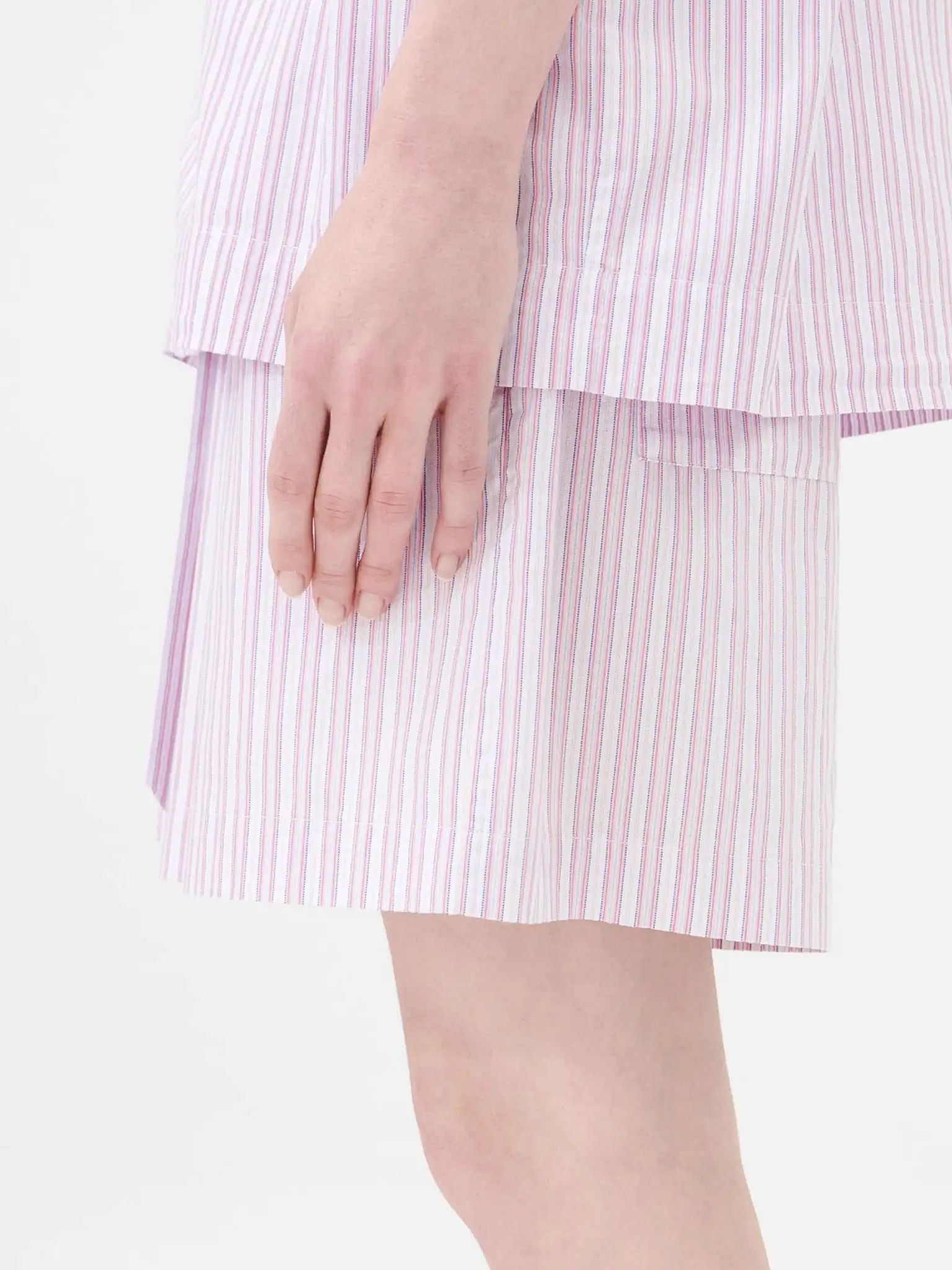 Poplin Pyjamas Shorts in Capri Stripes