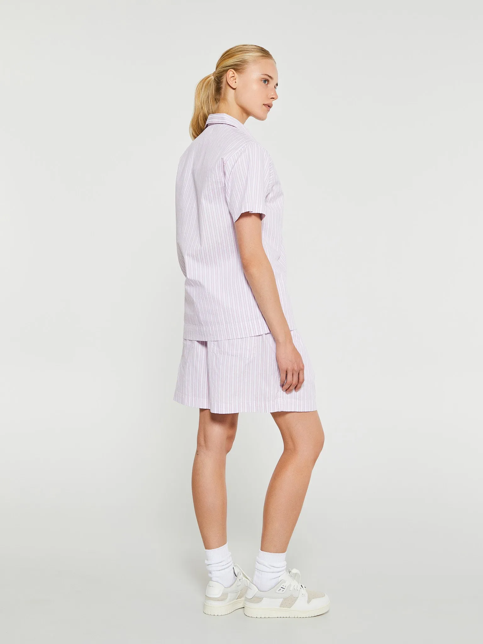 Poplin Pyjamas Shorts in Capri Stripes