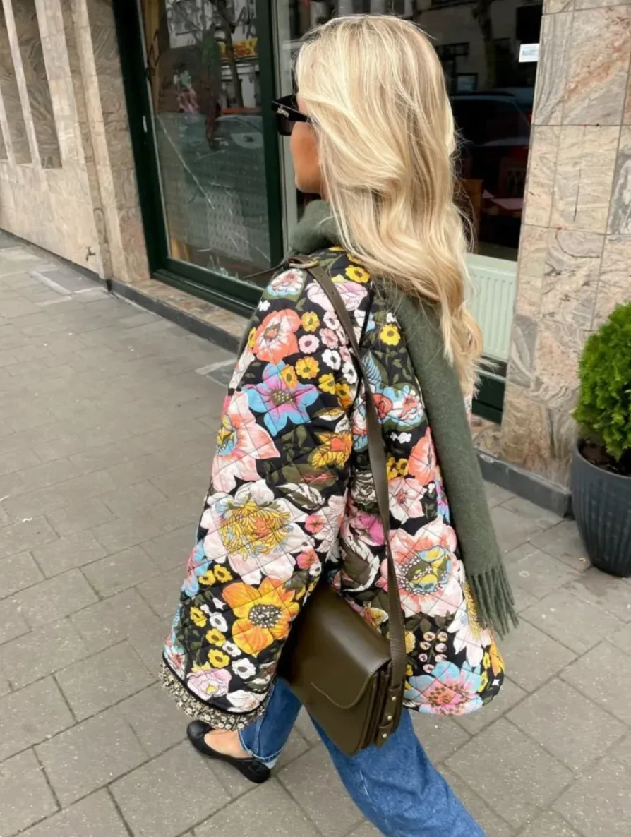 Poppy Floral Quilted Jacket