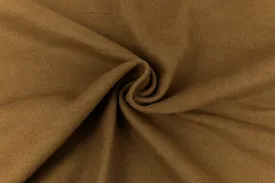 Premium Light Brown Latte Wool Blend Melton Coating Solid Woven-Sold by the yard