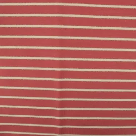 Printed Sweatshirt Fleece - FANTASMIC - Stripes - Red