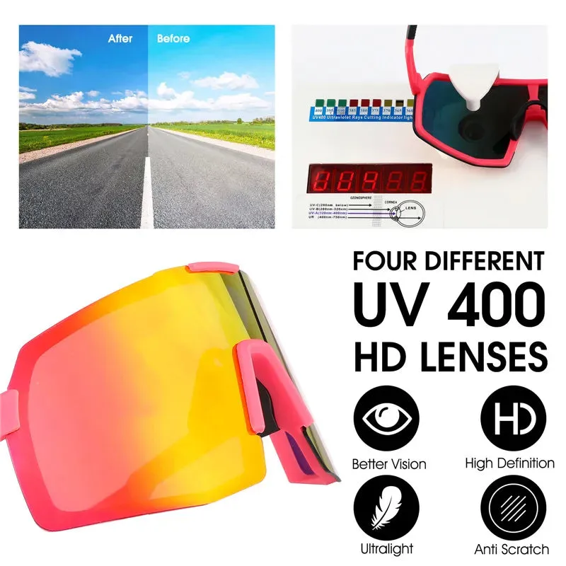 Professional Polarized Cycling Glasses MTB Road Bike Eyewear Sport UV400 Sunglasses Motorcycle Bicycle Goggles