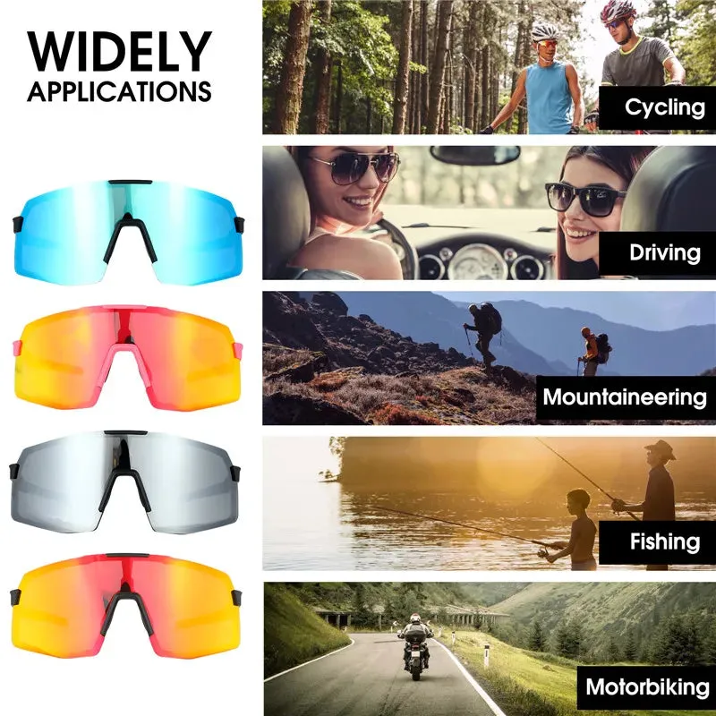 Professional Polarized Cycling Glasses MTB Road Bike Eyewear Sport UV400 Sunglasses Motorcycle Bicycle Goggles