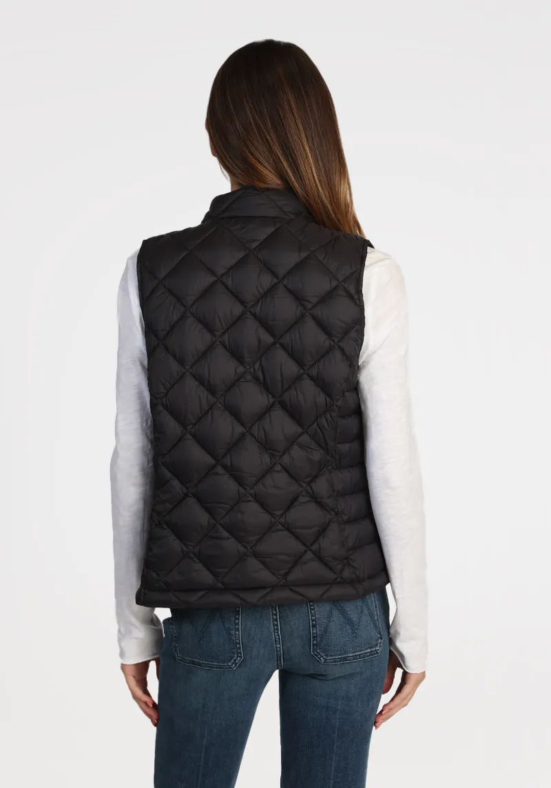 Quilted Nylon Zip Vest