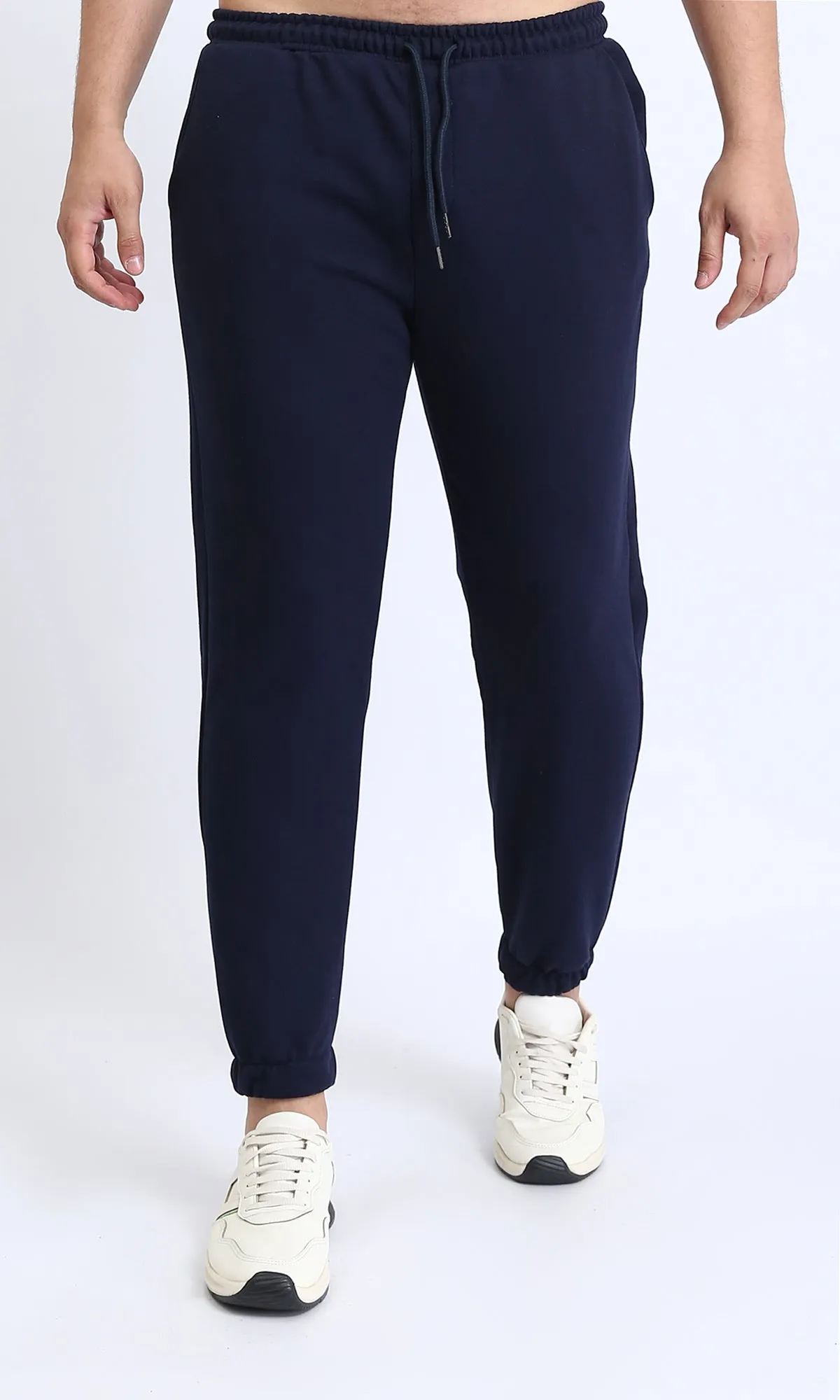 R208173 - Slip On Pants with Side Pockets - Navy Blue