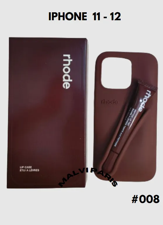 Rho DUO GIFT SET IPHONE 11 /12 CASE LIPGLOSS – Toast, Ribbon, Raspberry Jelly & Espresso