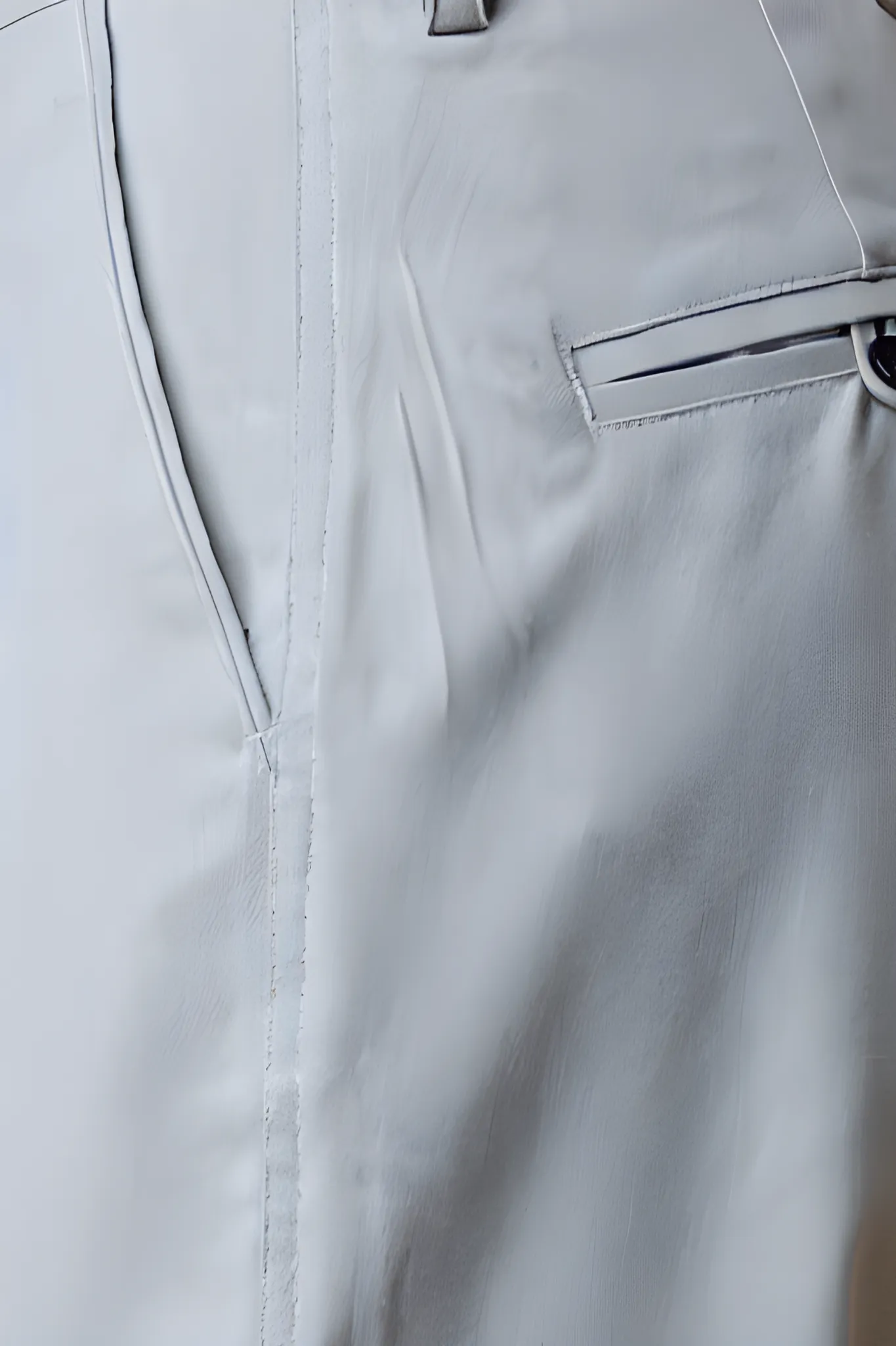 Steel Grey Solid Formal Trousers