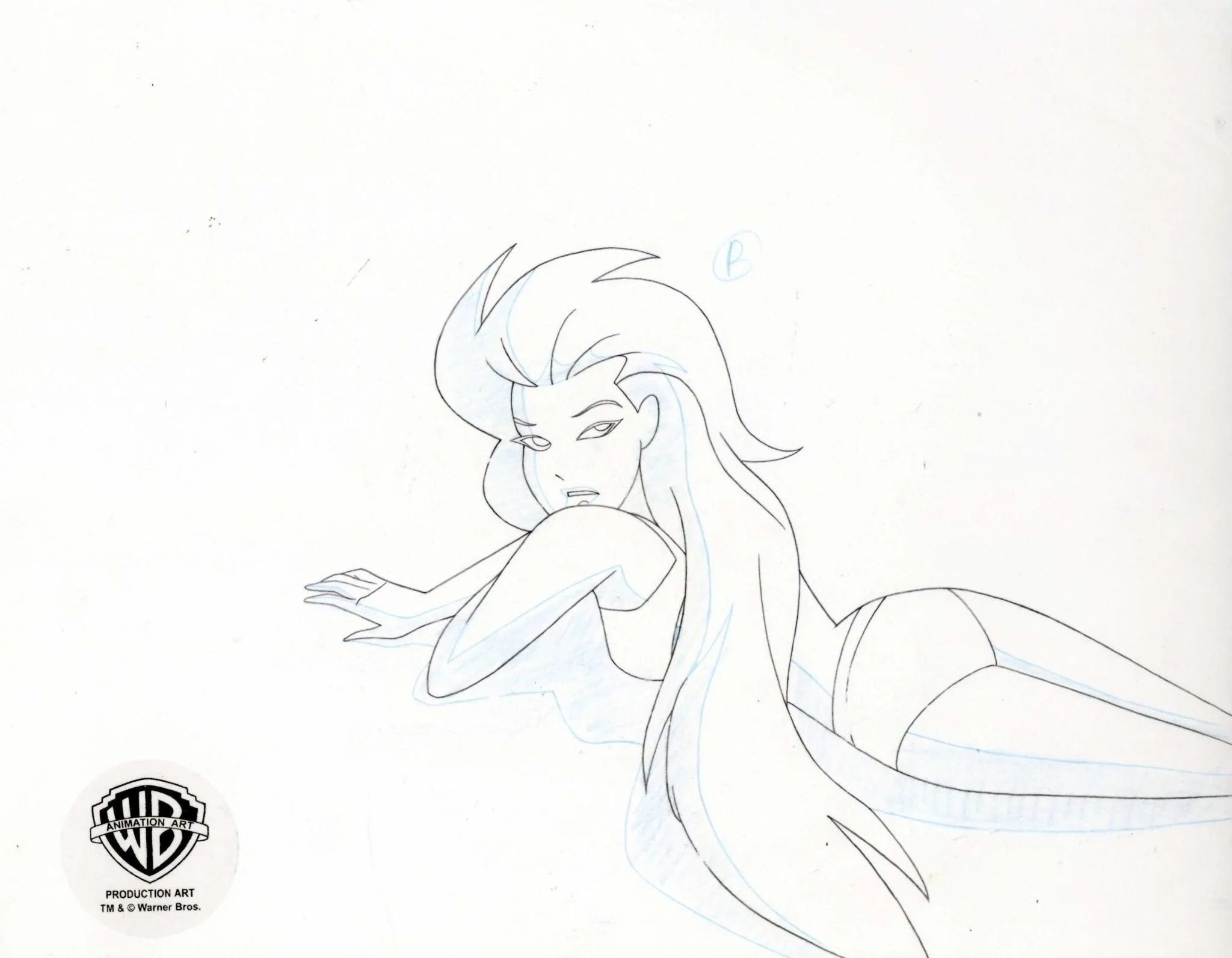 Superman the Animated Series Original Production Drawing: Volcana