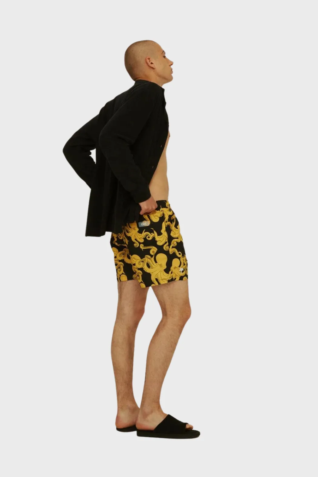 Swim Shorts in Black Octo