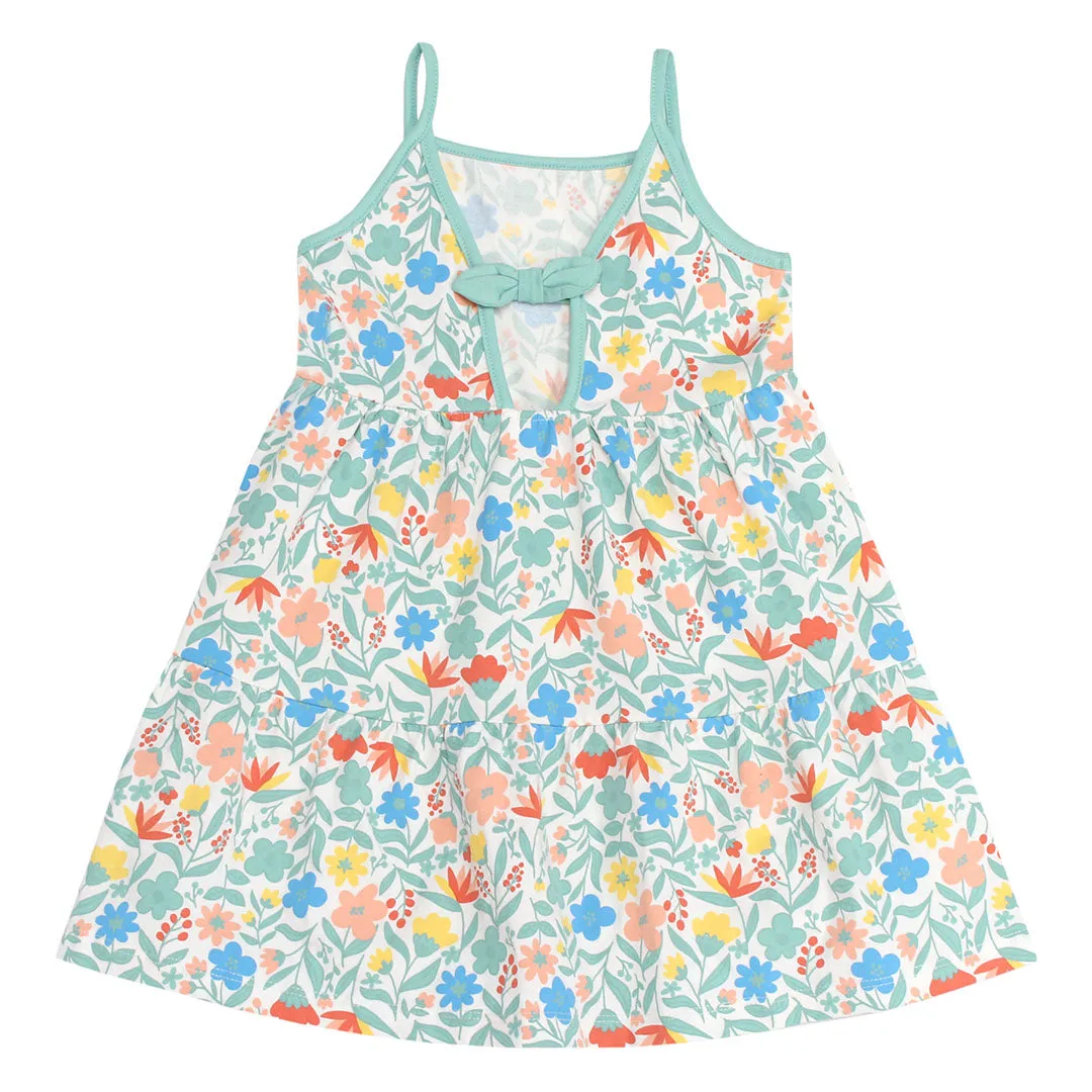 Tropical Floral Dress & Bike Short Set