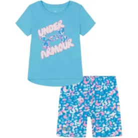 UA CORE BUBBLE BIKE SHORT SET SKY BLUE