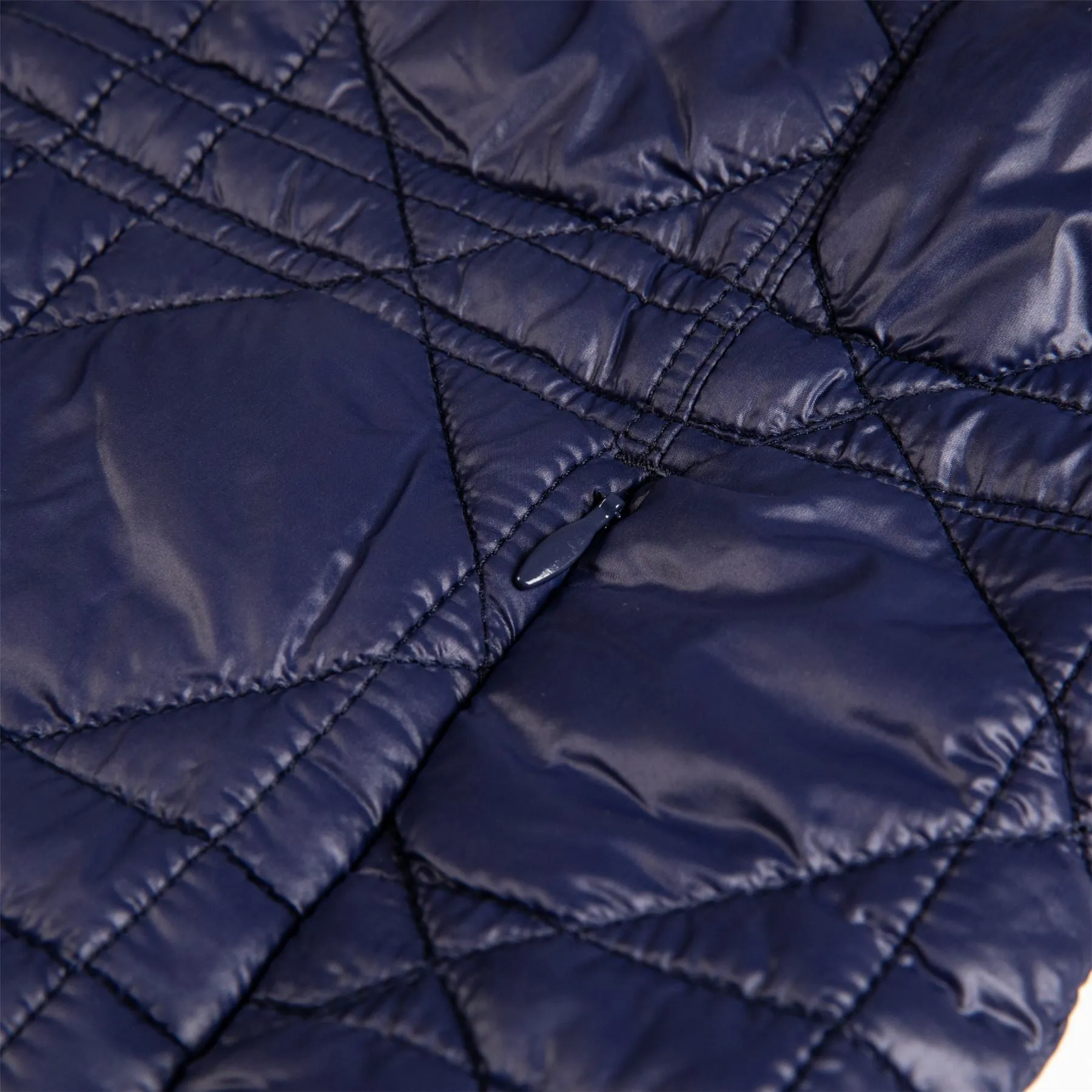 Womens Quilted Long Line Vest Navy - 2025